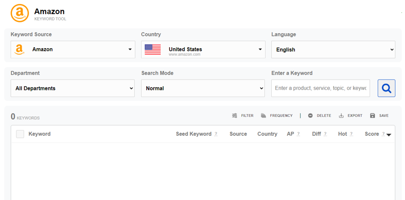 How to use the Amazon Keyword Tool