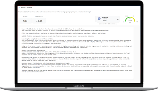 Word Counter - Keyword Tool Dominator